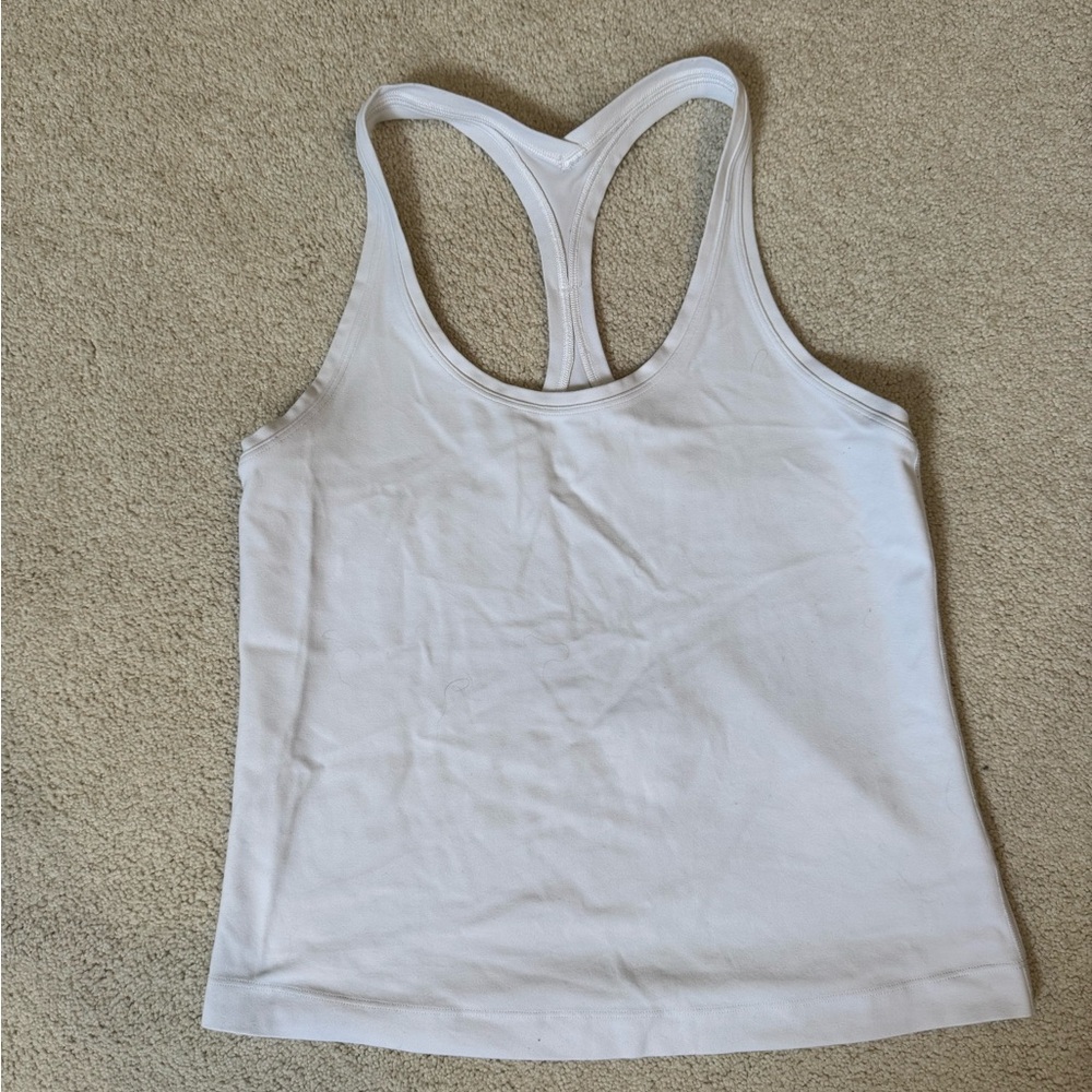 Women's lululemon White Racerback Tank Top